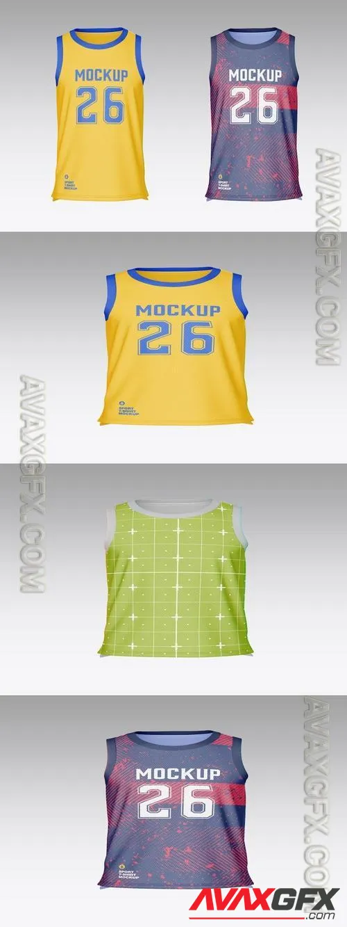 Uniform Basketball Jersey Mockup