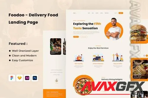 Foodoo - Delivery Food Landing Page