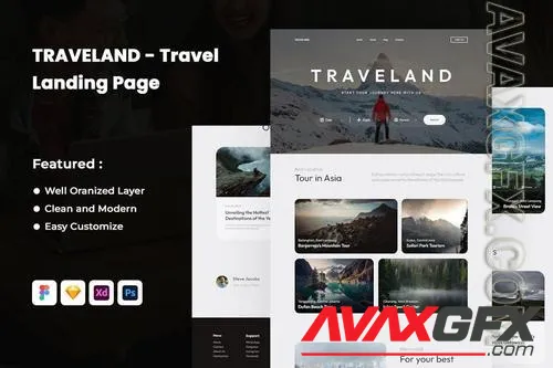 TRAVELAND - Travel Landing Page