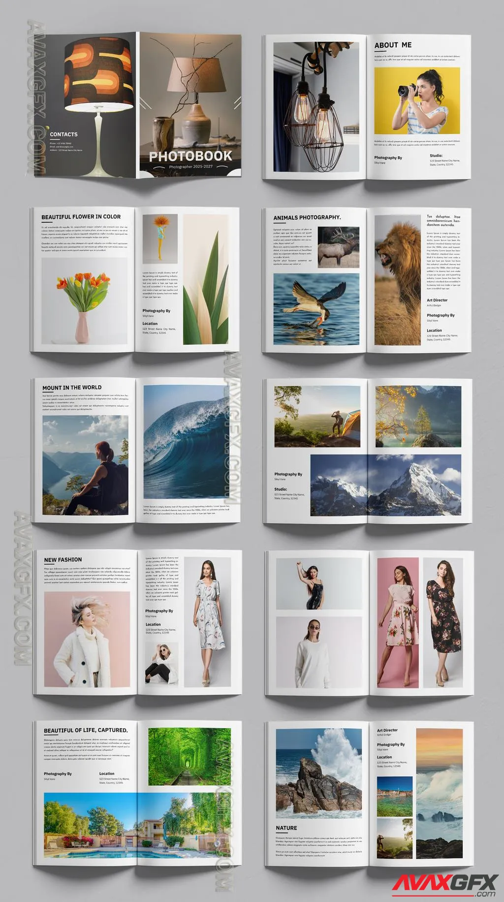 Adobestock - Photobook Template Layout 757163658