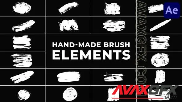 Hand Made Brush Elements | After Effects