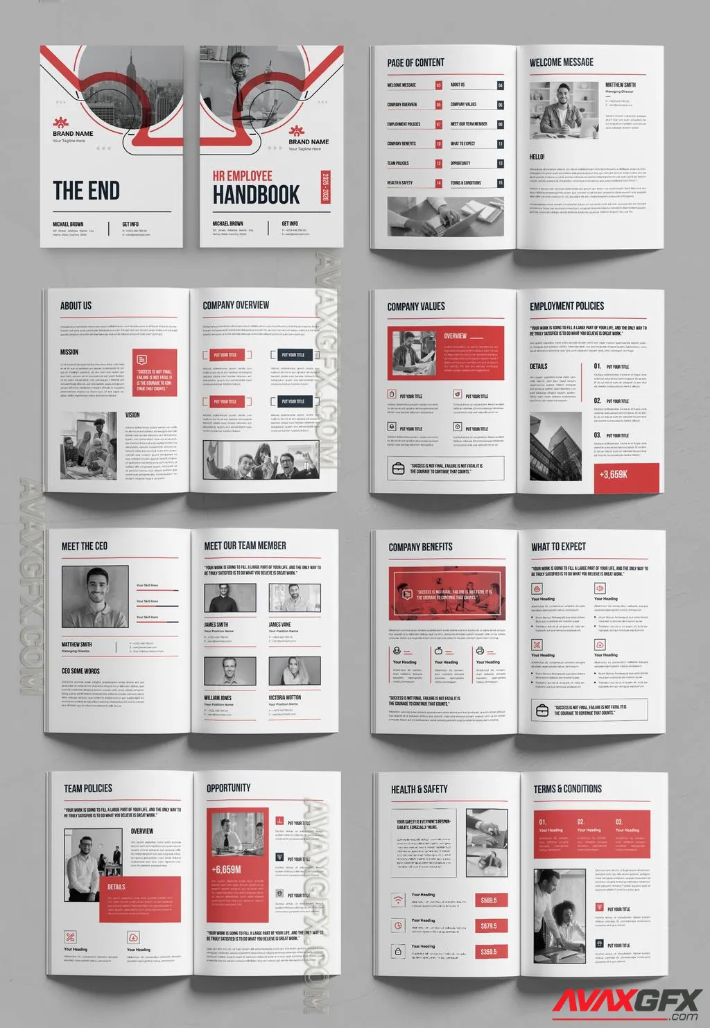 Adobestock - Hr Employee Handbook Layout 757152795