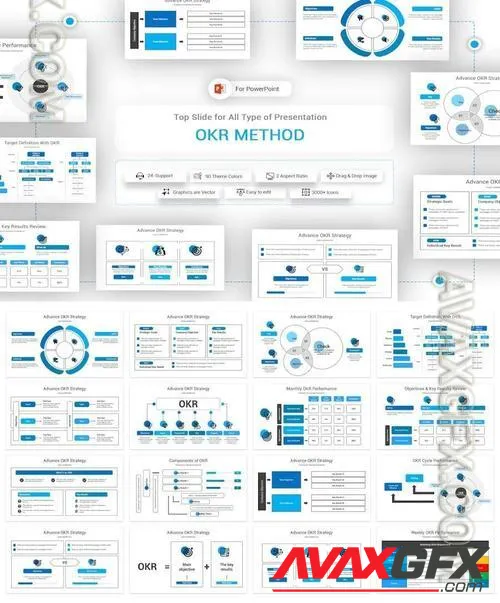 OKR Method PowerPoint Template