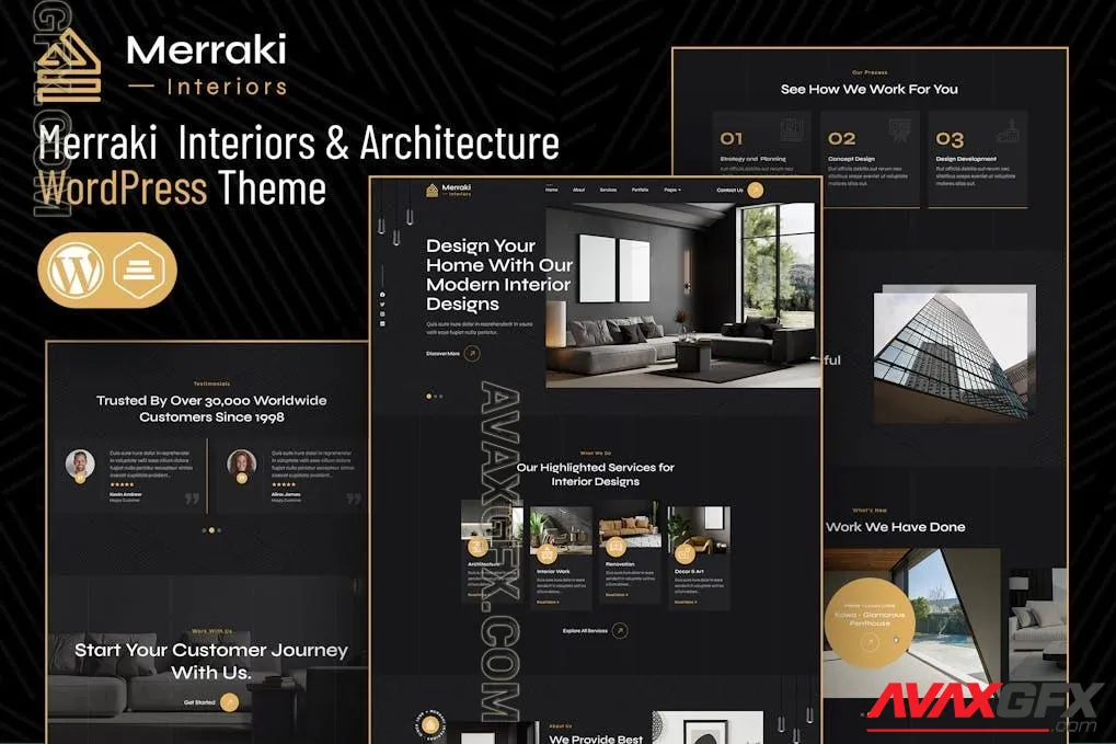 Merraki | Interiors & Architecture WordPress Theme