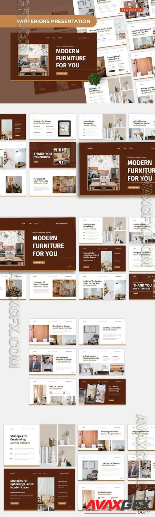 Winteriors Powerpoint Template