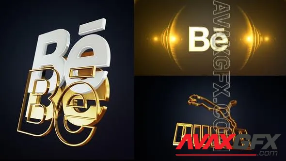 Premium 3D Gold Intro 29848446 Videohive