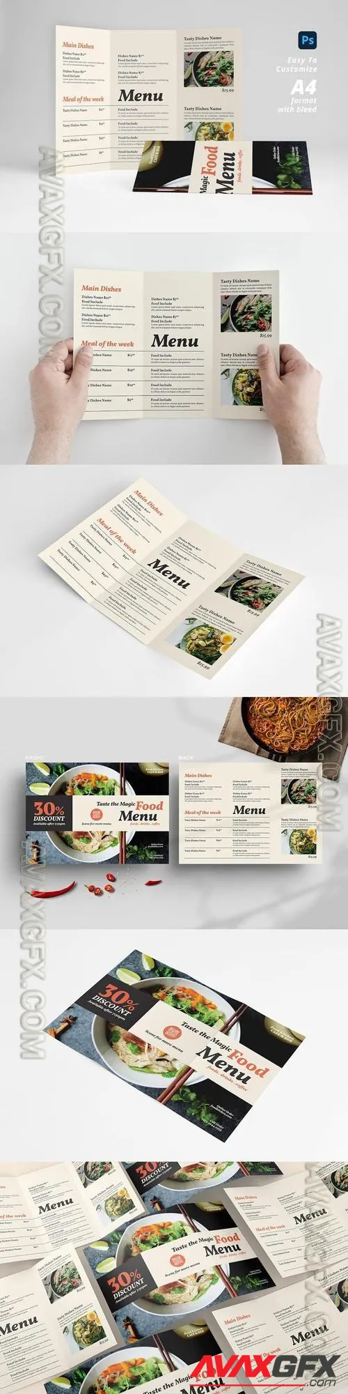 Trifold Menu SXZWTNE