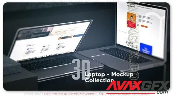 3d Laptop Collection - Mockup 51249241