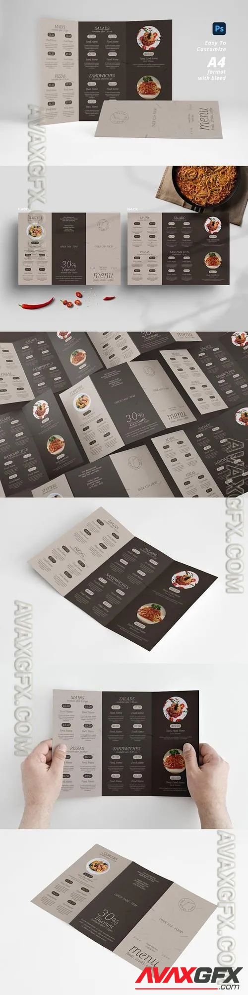 Trifold Menu XKGQKLR