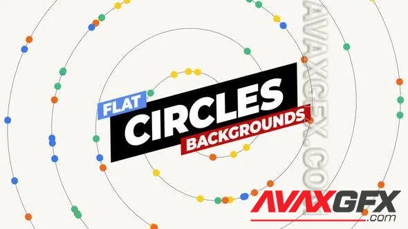 Flat Circles Backgrounds 51169161 Videohive