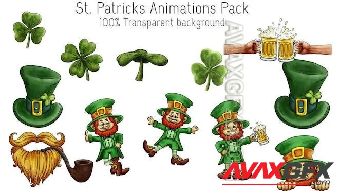 MA - St. Patricks Animation Overlays Pack 1450607
