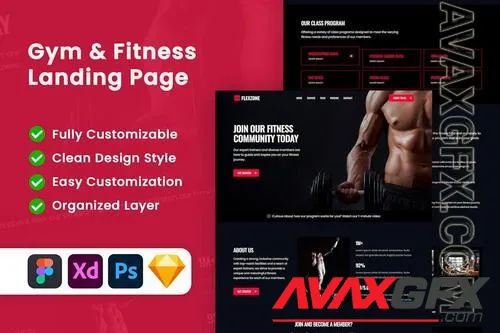 Flexzone - Gym & Fitness Landing Page