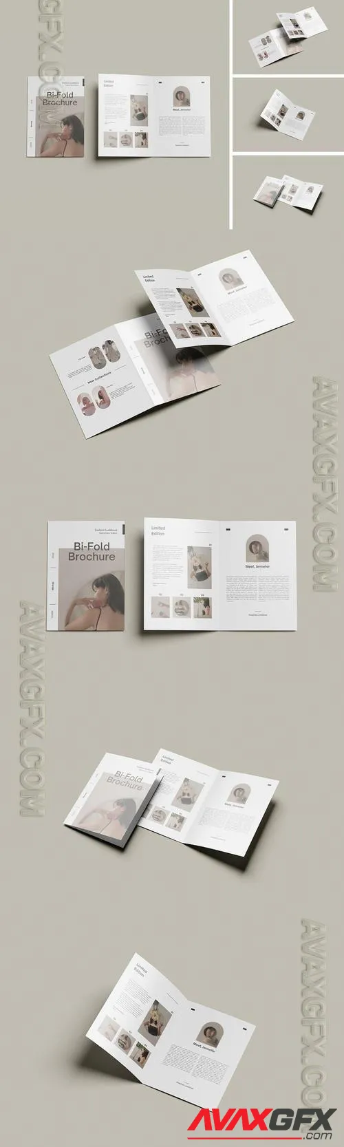 Bi-Fold Brochure Mockup