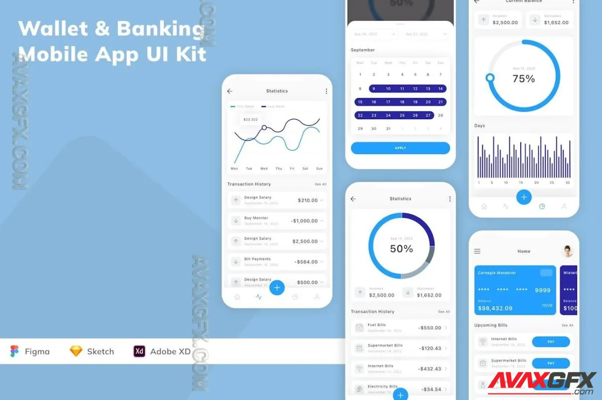 Wallet & Banking Mobile App UI Kit