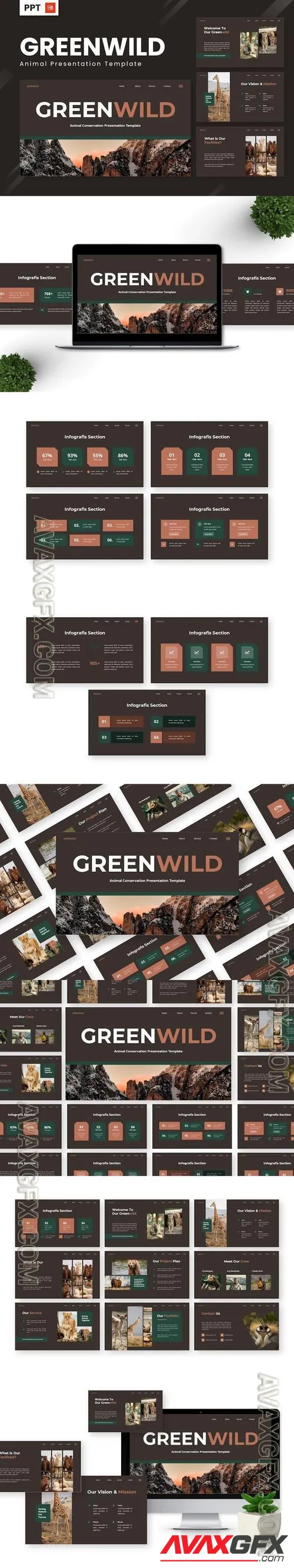 Greenwild - Animal Powerpoint Templates