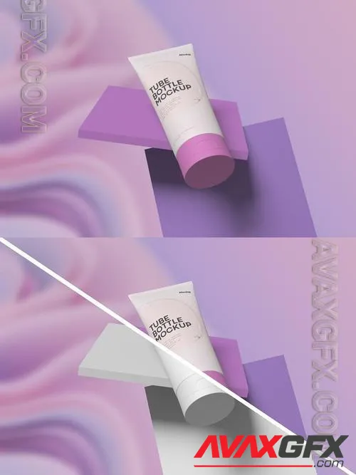 Tube Cosmetic Packaging Mockup