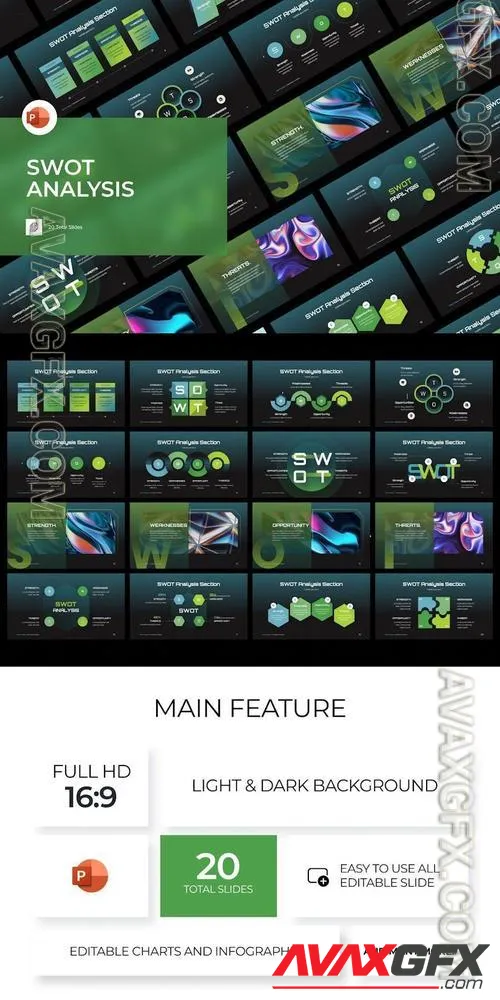 SWOT Analysis Infographic PowerPoint