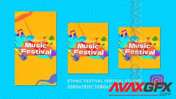 Ethnic Music Festival Event Stories Reels 51000206 Videohive