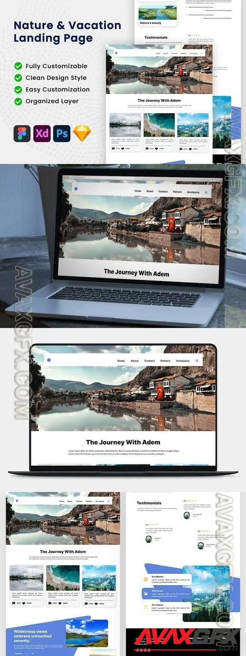 Nature & Vacation Landing Page