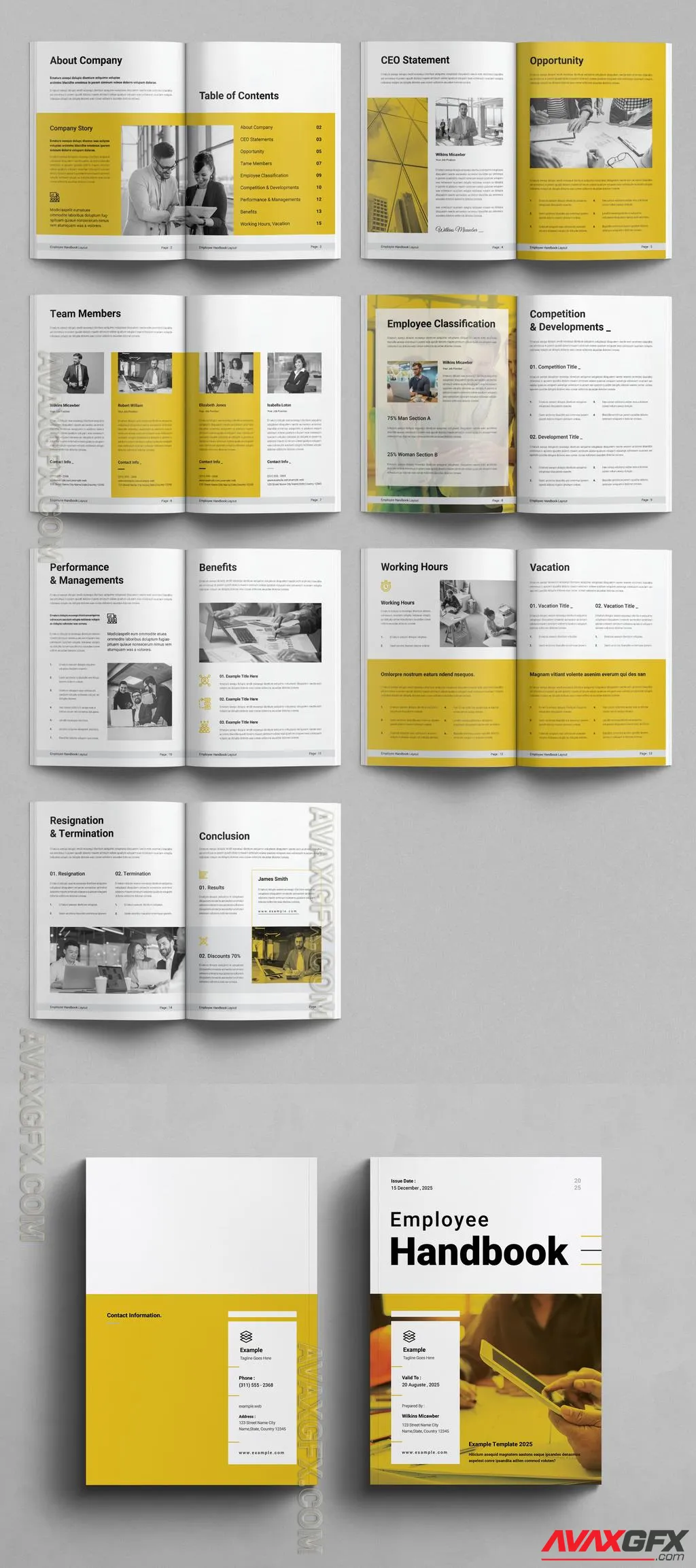 Adobestock - Employee Handbook Layout Design Template 757179138