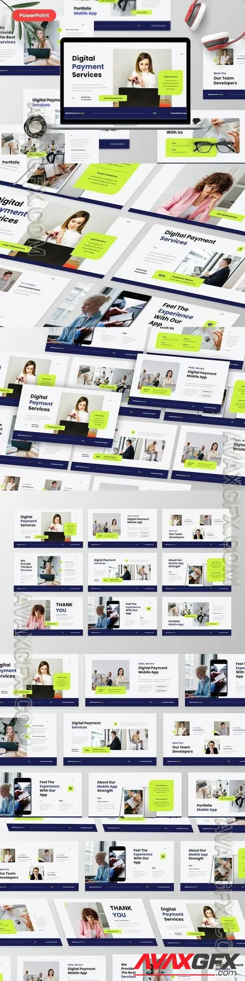 Digis - Mobile App PowerPoint Template