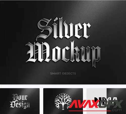 Silver Logo Mockup - 92053998