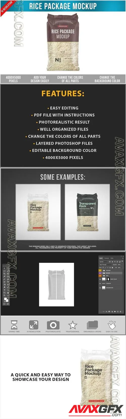 Rice Package Mockup