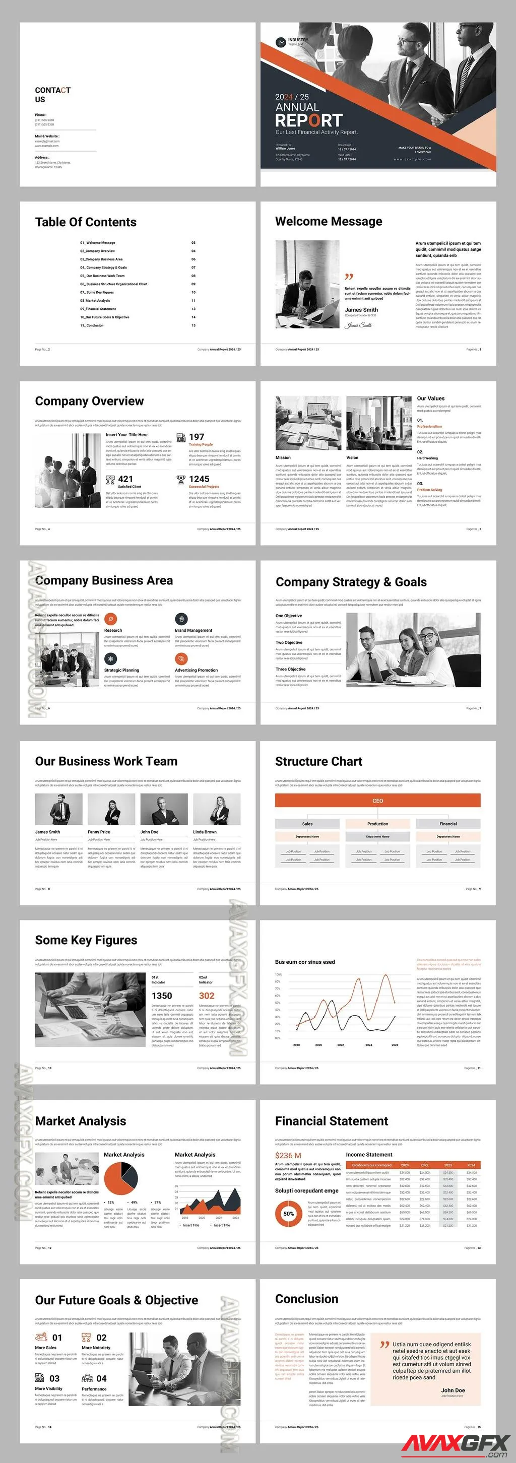 Adobestock - Annual Report Template Landscape 757178386