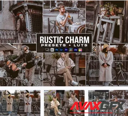 Rustic Charm Presets - luts Videos Premiere Pro - KZXFALR