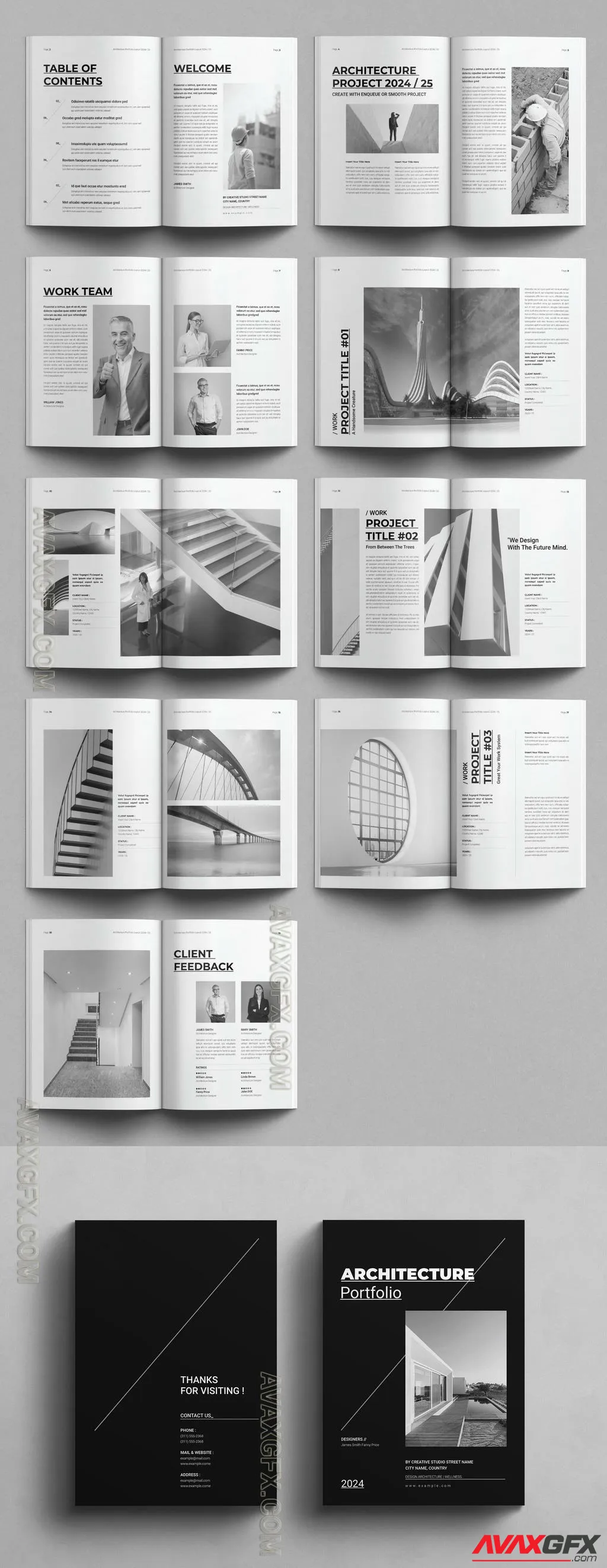 Adobestock - Architecture Portfolio Layout 757182424