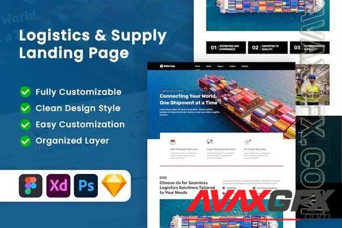 Sigercep - Logistics and Supply Chain Landing Page