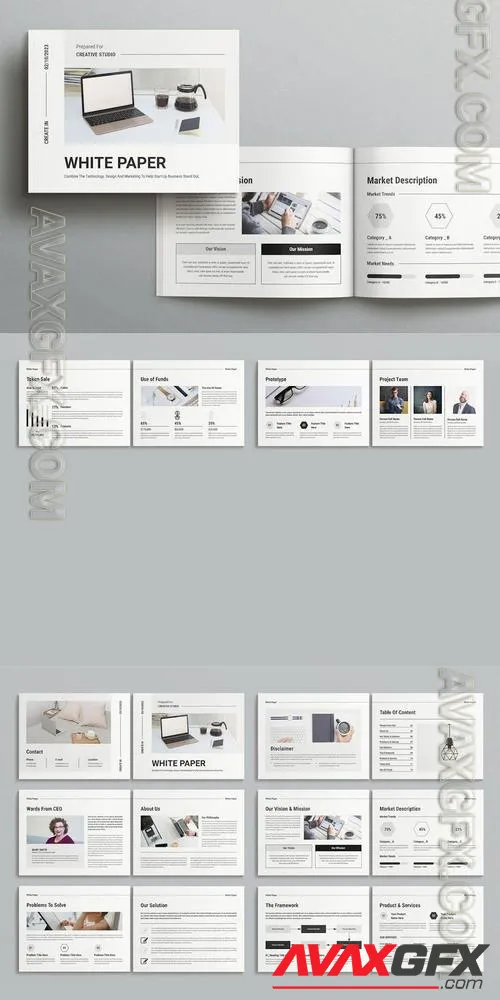 White Paper Template Landscape