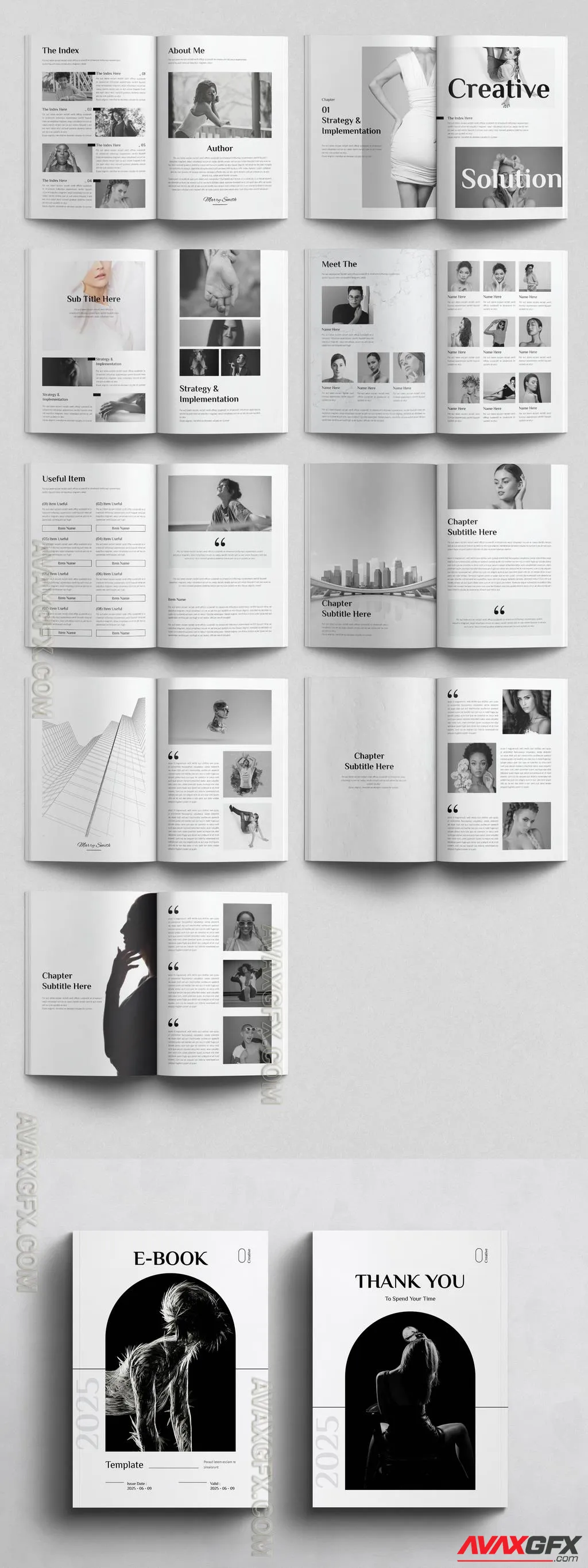 Adobestock - Ebook Template Design Layout 757183879