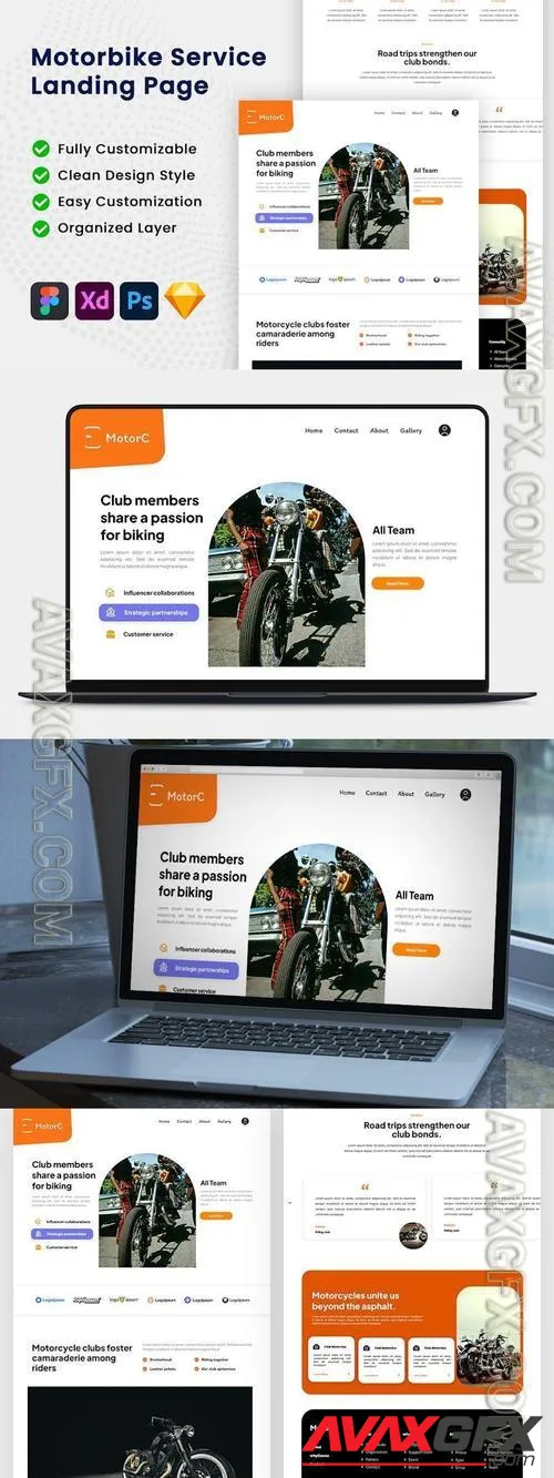 Motorbike Service Landing Page