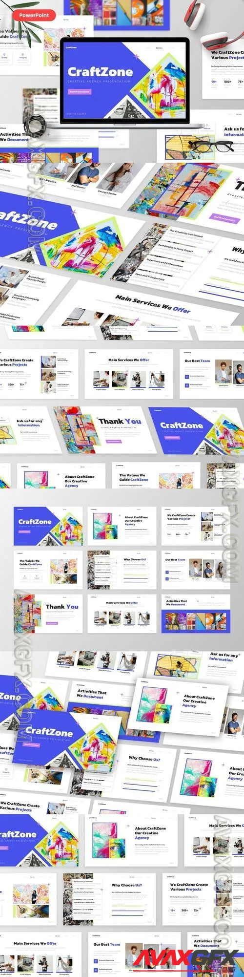 CraftZone - Creative Agency PowerPoint Template