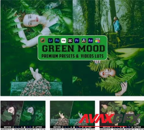 Green Mood Luts Video & Presets Mobile Desktop - ULLHD5F