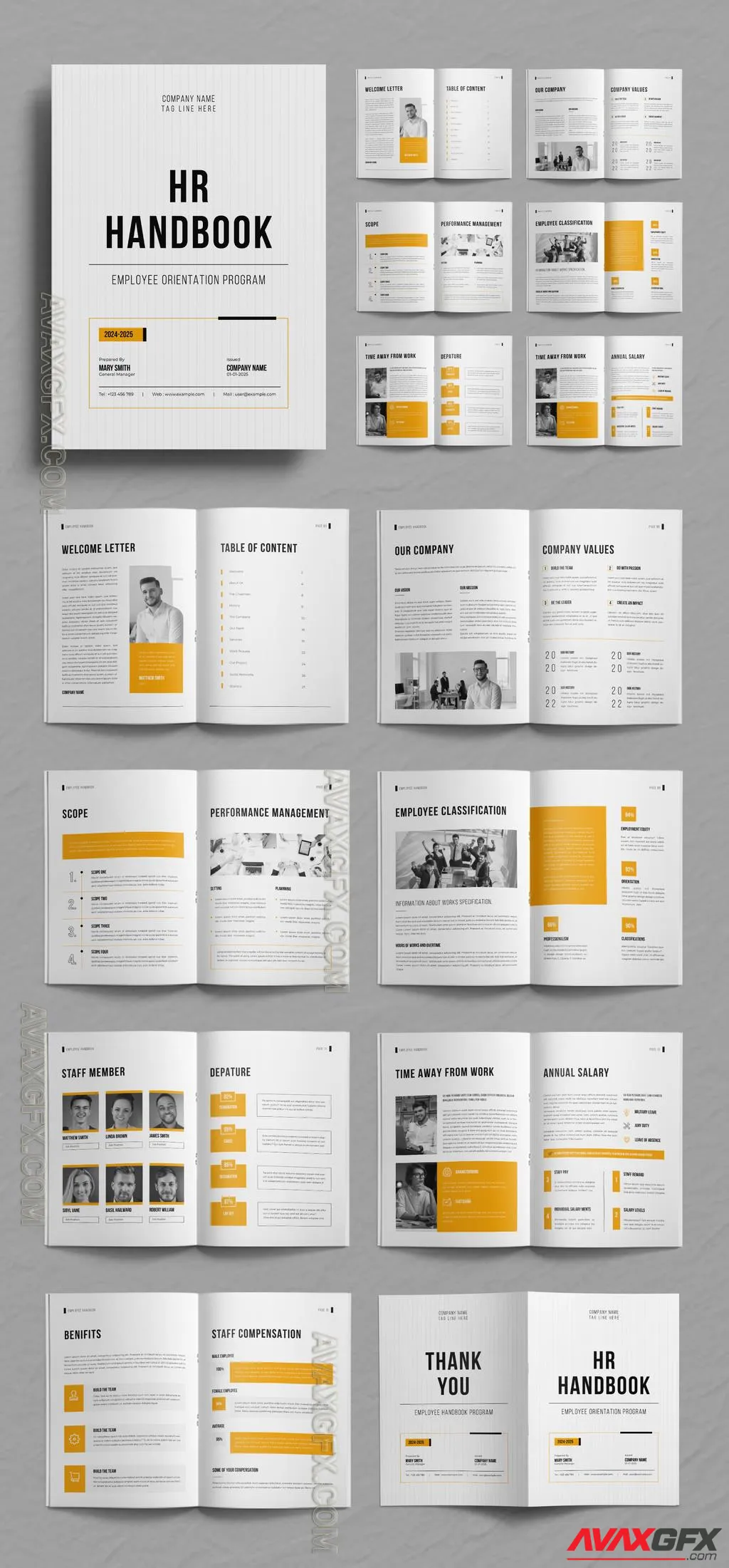 Adobestock - HR Employee Handbook Template 675810484