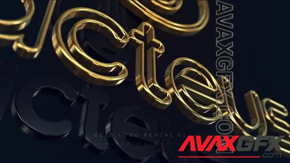 Gold Logo Reveal v3 27533373 Videohive