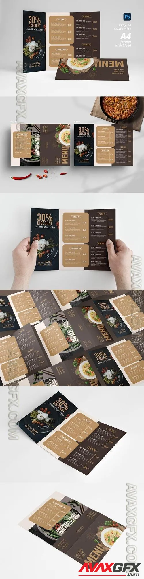 Trifold Menu ZKVRJCP