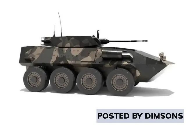 Military ASLAV-25 Australian Light Armoured Vehicle LAV-25 - 3D Model