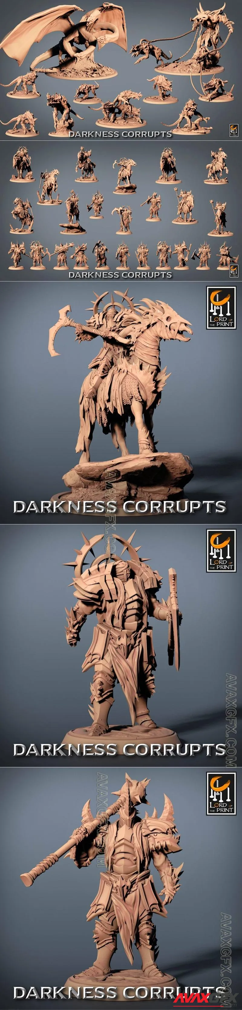 Lord of the Print - Darkness Corrupts July 2023 - STL 3D Model