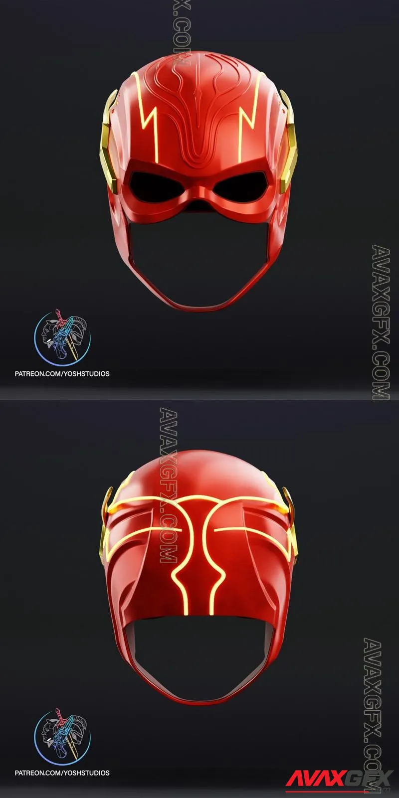 Flash Movie Mask - STL 3D Model