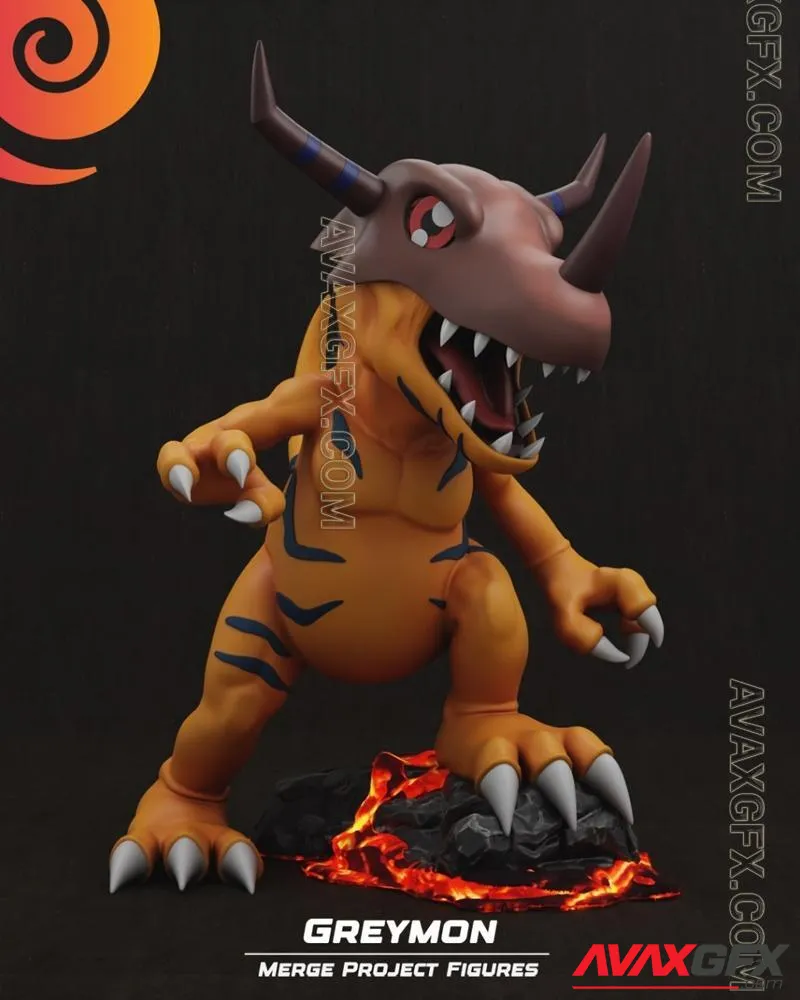 Greymon - STL 3D Model