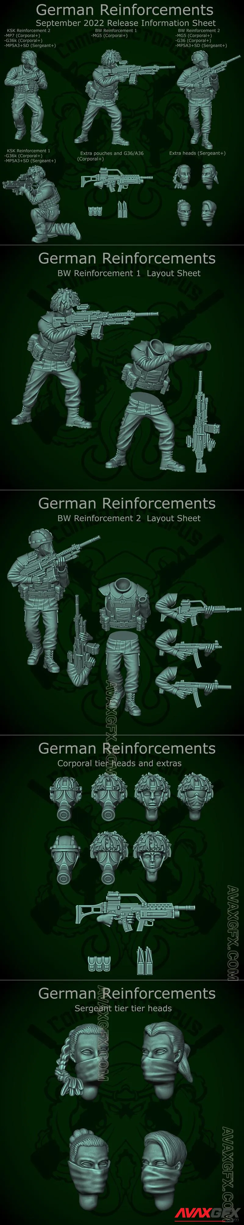German Reinforcements - STL 3D Model