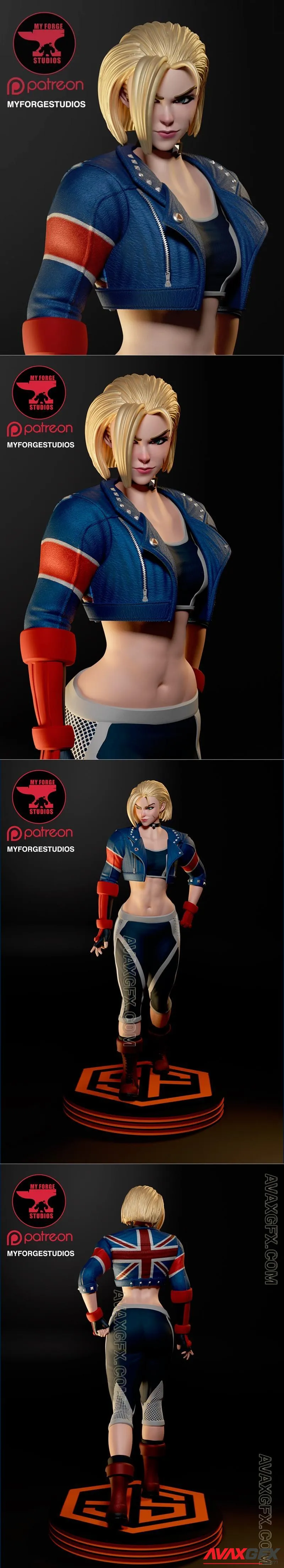 My Forge Studios - Cammy from SF6 - STL 3D Model