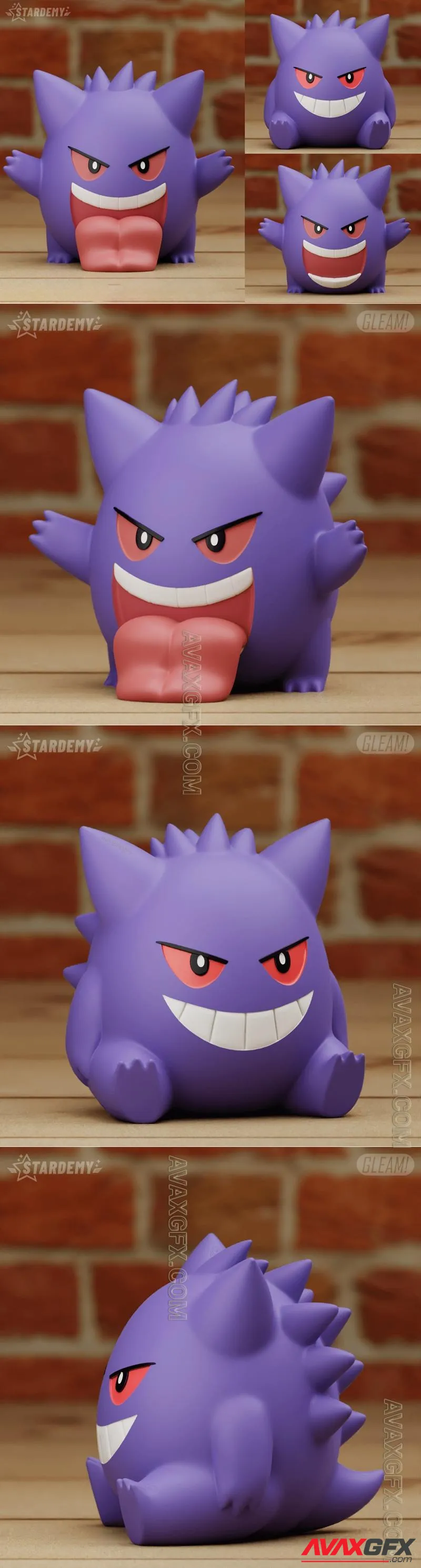 Gengar Set - STL 3D Model