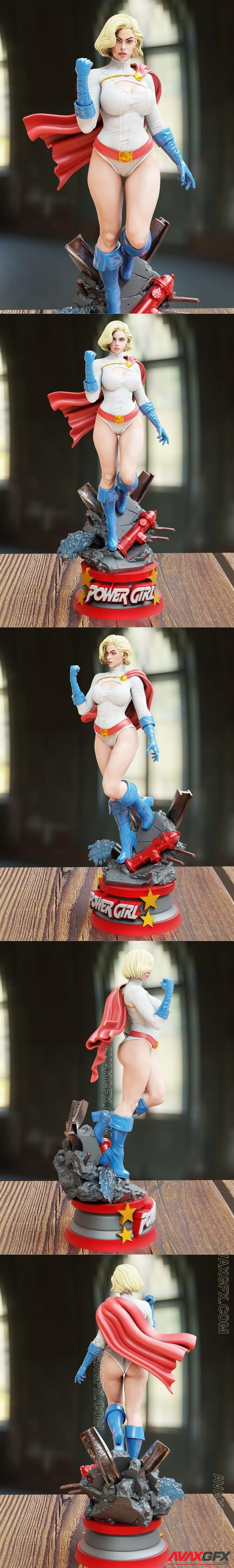 BrunoArt3D - Power Girl - STL 3D Model