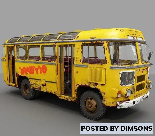 Vehicles, cars Bus PAZ – 672  - 3D Model