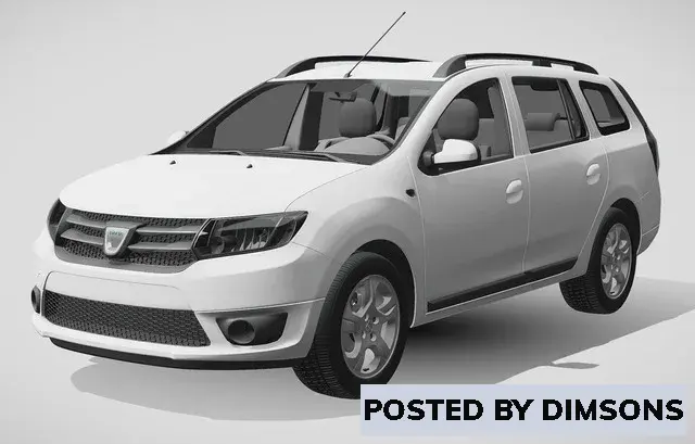 Vehicles, cars Dacia logan mcv 2016  - 3D Model