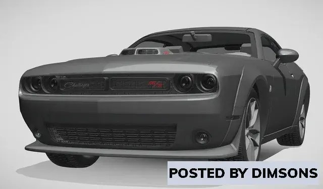 Vehicles, cars Dodge challenger hemi pack shaker widebody 2017  - 3D Model